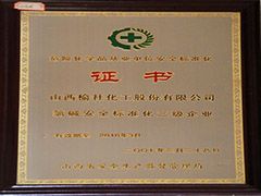 2007山西危險化學(xué)品安全標(biāo)準(zhǔn)化證書